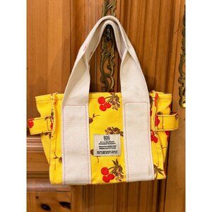Urban Outfitters BDG Yellow Cherry Floral Serena Mini Canvas Tote Bag Y2K